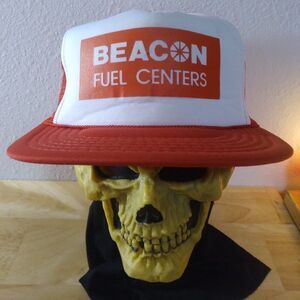 Deadstock Vintage Beacon Fuel Centers Snap Back Trucker Hat